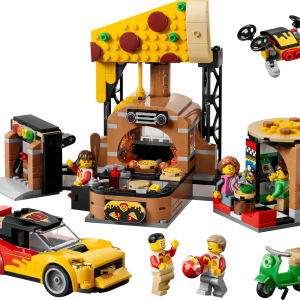 LEGO City Pizzacentrale met voertuigen 60496